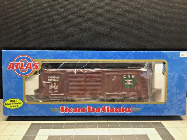 Atlas O Scale 3 Rail 40' AAR Double Door Box Car NOS Item#8710-1 Cdn Nat.#590450