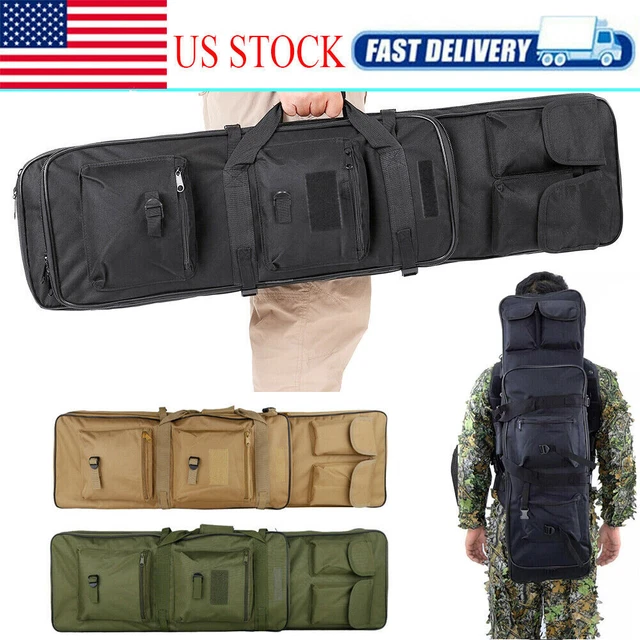 TACTICAL CARBINE RIFLE Range Gun Carry Case Double Padded Backpack