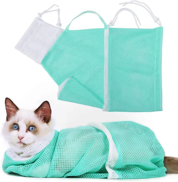 Cat Bathing/Grooming Bag Anti-Bite and Anti-Scratch for Bathing, Nail Trimming,