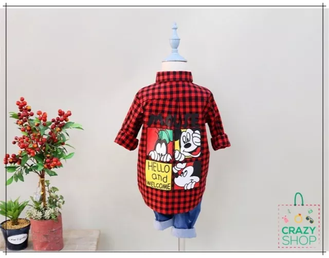 Camicia Mickey Mouse Abbigliamento per bambini kids topolino 4