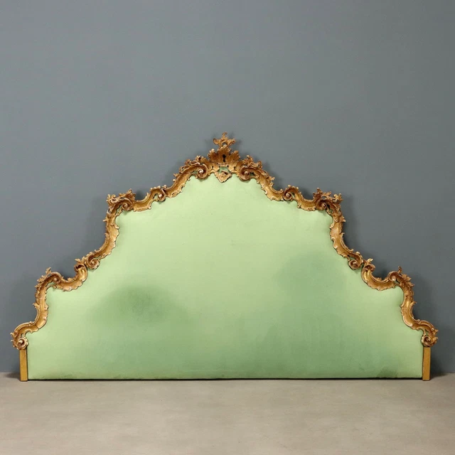 Ancienne tête de lit en noyer de style Rococo ou Louis XV vers 1900 - En vente sur France