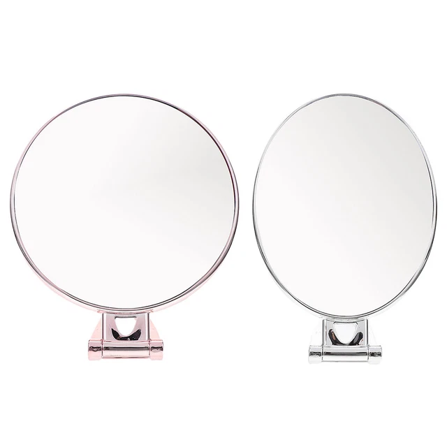 2 piezas espejo de solapas altas espejo de maquillaje espejo de mano dorado