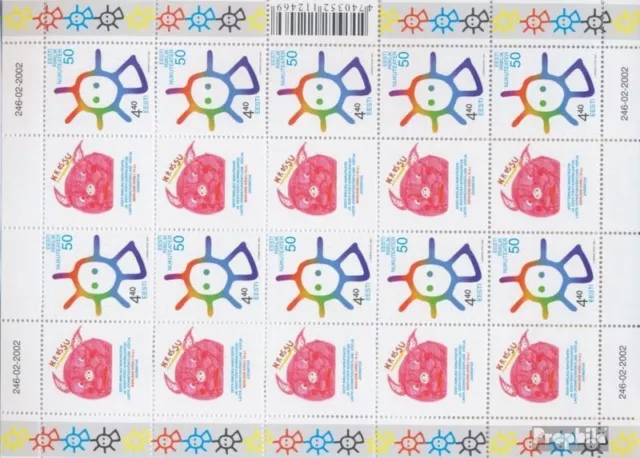 Briefmarken Estland 2002 Mi 432Klb Kleinbogen postfrisch