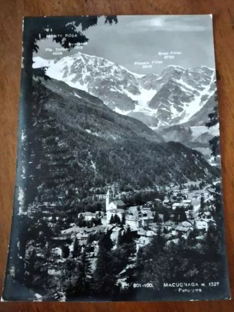 4386 Cartolina Macugnana Panorama Viaggiata 1961