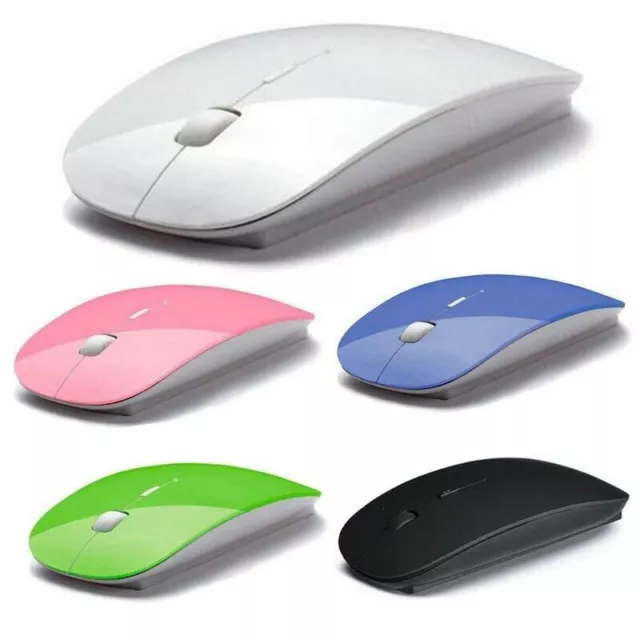 Ultradünne USB optisch kabellos Maus 2,4G Empfänger Super Slim Mouse Cordless