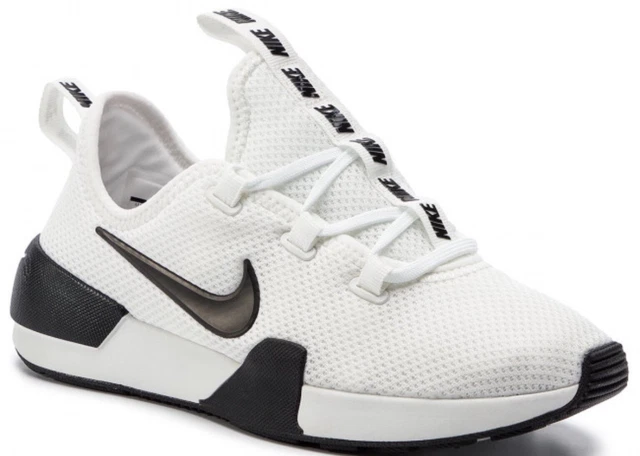 NIKE WOMENS ASHIN Modern Trainers White Black Size Uk 3.5 36.5