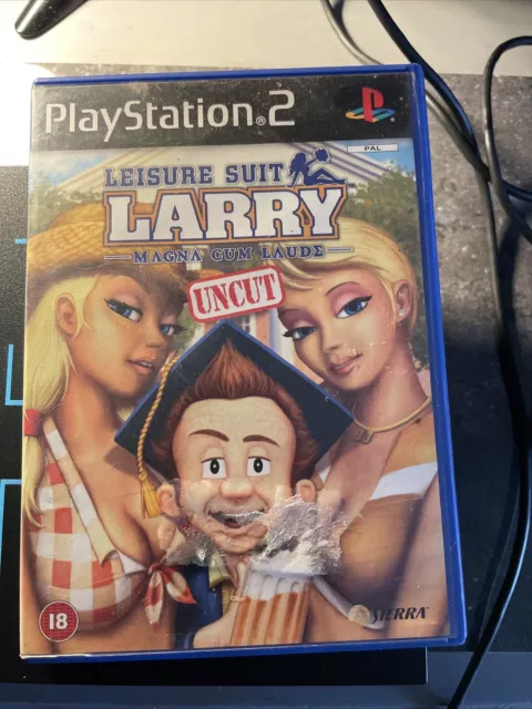 PS2  game Leisure Suit Larry Magna Cum Laude UNCUT version.