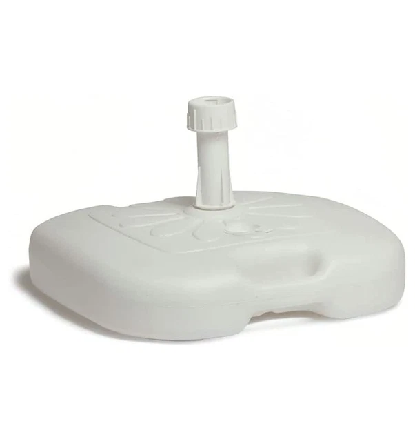 Base Sombrilla Ligera Abs 20 litros Blanca SATURNIA