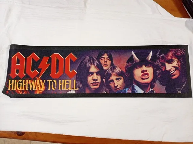 ACDC - 'Highway To Hell' Rubber Backed Bar Runner 89cm x 25cm