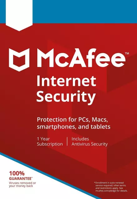 McAfee Sécurité Internet 2022 10 Appareil (10 PC) 1 An Antivirus