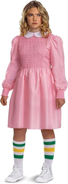 STRANGER THINGS TWEEN Classic Pink Dress Eleven Costume $37.86 - PicClick