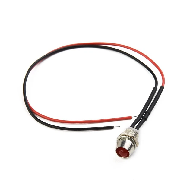 Led Rouge Panne Au Auto 10X ROUGE 8MM/12V LED Clignotant Warn Feu Pilote Panneau Voiture Bateau ...