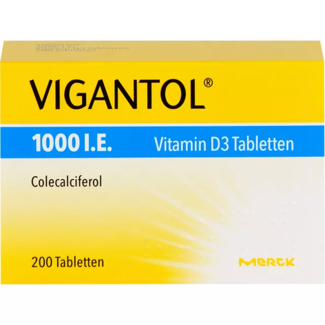 VIGANTOL 1000 I.E. Vitamin D3 Tabletten, 200 St. Tabletten 13155690