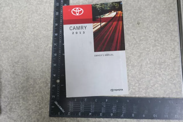 Toyota Camry Owner's Manual 2013 Book 13 Free Shipping OM717