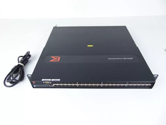 Brocade NI-CER-2048F-AC 48-Port Router with ADV_SVCS_PREM LICENSE, REFURBISHED