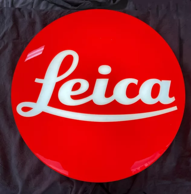 Leica Illuminated Sign Very Rare - Mint Condition - No Use In Original Box