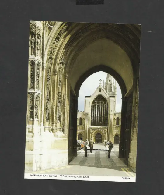 Richter Postkarte Norwich Kathedrale von Erpingham Gate unverpostet