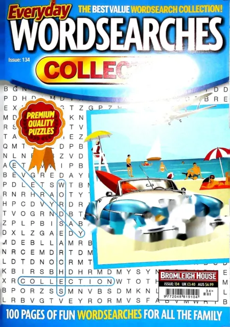 Wordsearch Book Everyday Puzzle Magazine Issue 134 , 120 Fun Puzzles