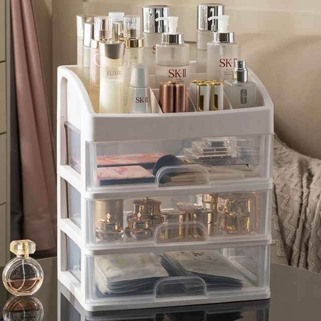 LOUIS BERLIN Kosmetik-Organizer YOLA Beige – Mit Schubladen Für Make-up, Schmuck & Nagellack, Für Bad Oder Schlafzimmer