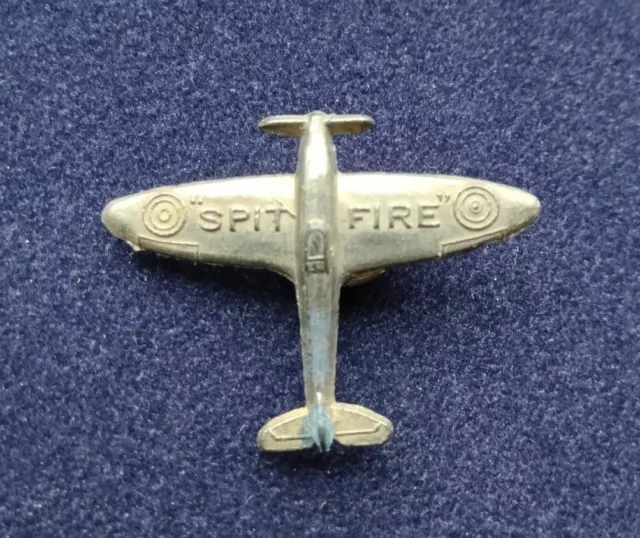 WW2 Original British RAF Spitfire Fundraising Lapel Pin Homefront Aviation s3.x