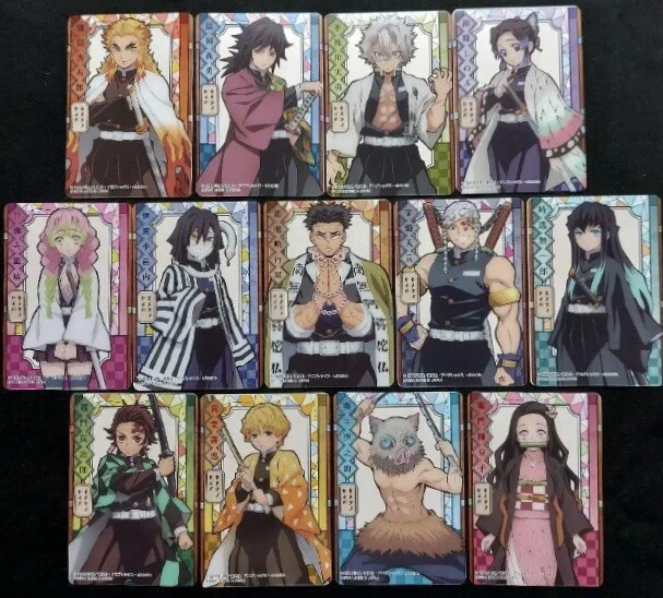 BANDAI DEMON SLAYER Stained Glass Card Pack Ver. Normal Complete Set of