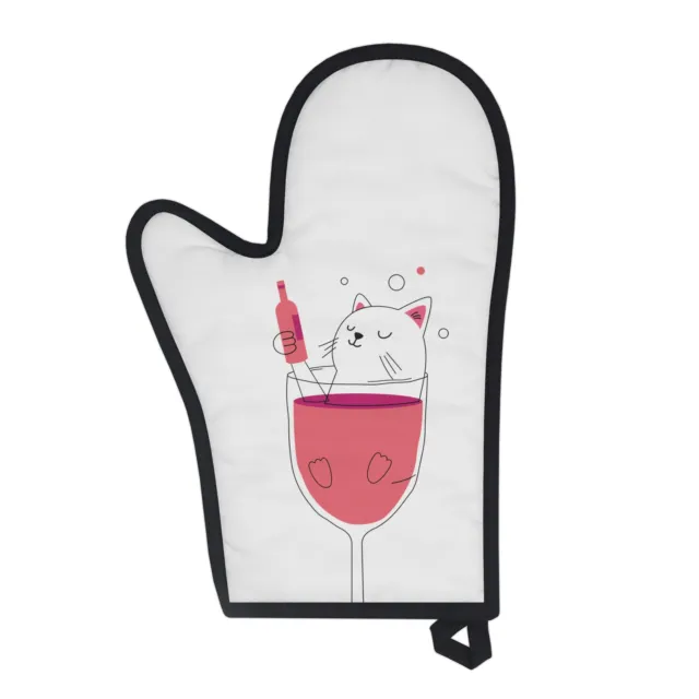 Oven Mitts Cute Cat Design Baking Gloves Heat Resistant Cooking Gloves  Potholder Funny Grilling Microwave Mittens Backer Kitchen Tools For Women  Kids
