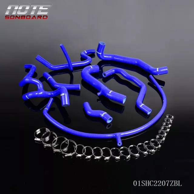 Fit For Vw 94-98 Golf Mk3 Vr6 2.8 2.9 1995 1996 Blue Silicone Radiator Hose Kit