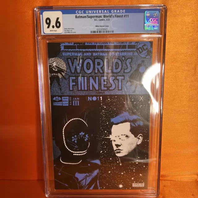 Batman Superman Worlds Finest #11 Jack White Stripes First Print Variant Cgc 9.6