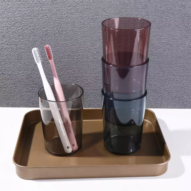 Solid Color Toothbrush Cup High-capacity Tooth Glass  Bathroom