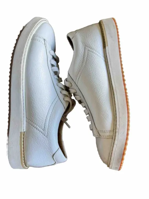 HUSH PUPPIES WOMEN'S Leather White Sneaker Shoe Size 8 $24.29 - PicClick