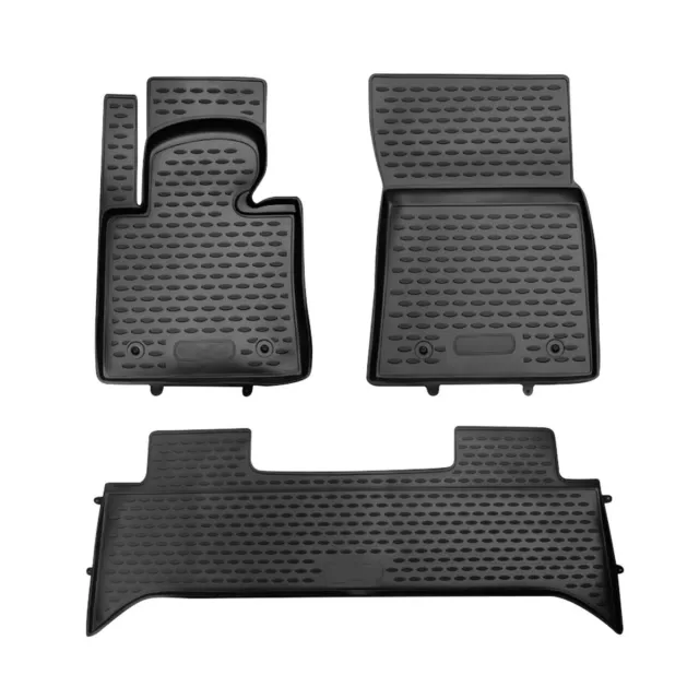 OMAC Gummimatten Fußmatten für Land Rover Range Rover 2002-2010 TPE Schwarz 3x