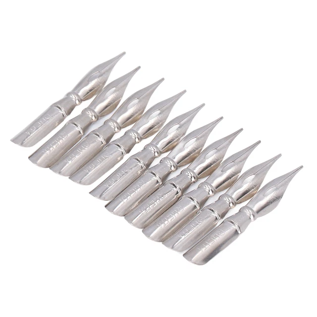 (B10*10 Pieces)Airshi Calligraphy Nib Easy Install Ink Pen Tip Write