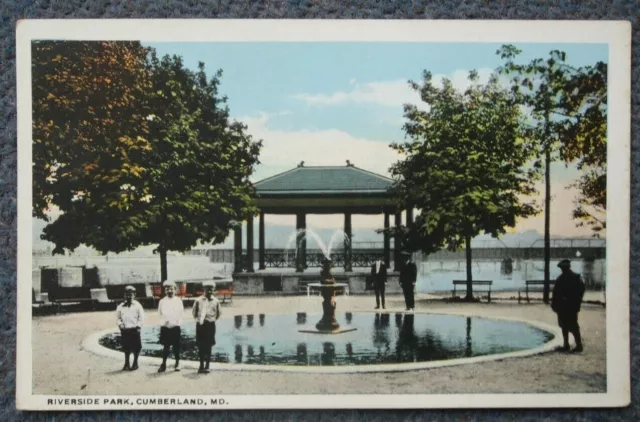 Cumberland, Maryland - Riverside Park - Vintage Postcard