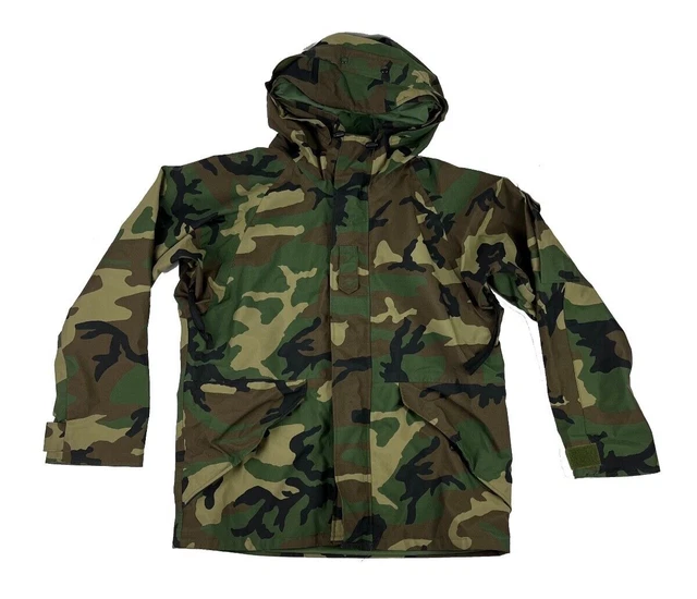 US Army Cold Wet Weather Gen 1 ECWCS Woodland Goretex Parka Jacket Med/Reg