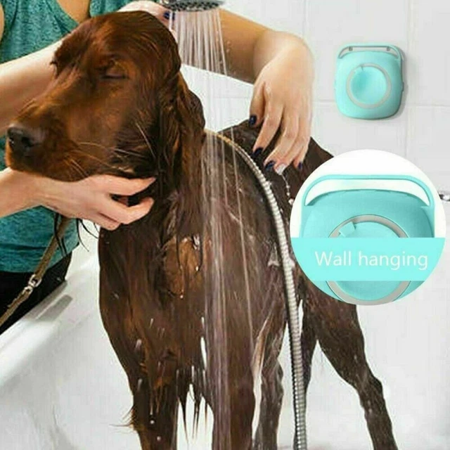 Pet Massage Bath Brush Shampoo Dispenser For Dog Cat Silicone Scrubber Tools