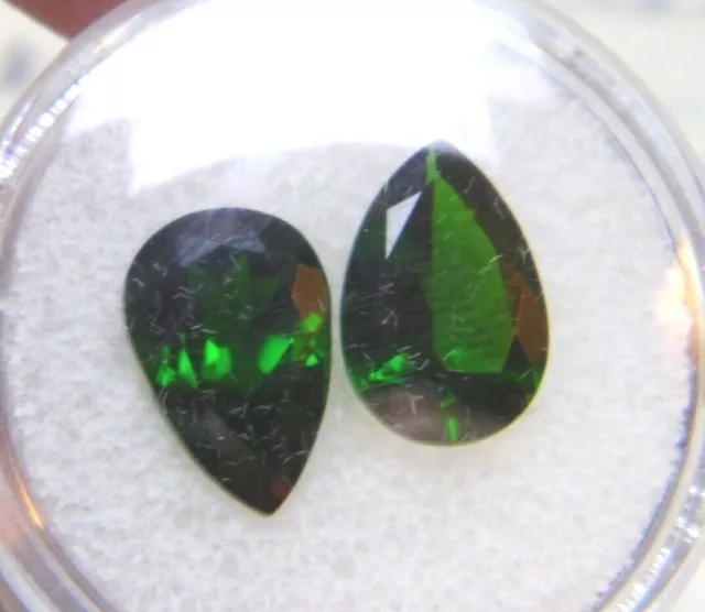 Russian CHROME DIOPSIDE Natural Gemstone Oval, Trillion, Round, Pear Available