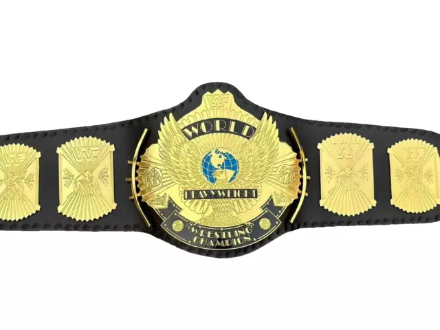 Winged Eagle Championship Wrestling Title Replica belt 2mm Brass Plate Adult