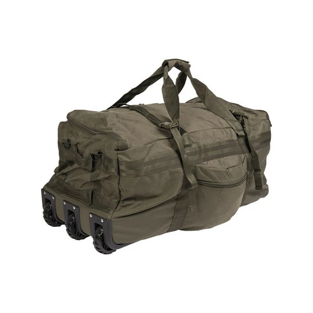 Sac transport roulette militaire 120L TOE PRO modèle Transall - vert OD