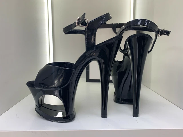 16 cm Sexy Pleaser Moon US6 36 37  Black sky pumps sandals high heels