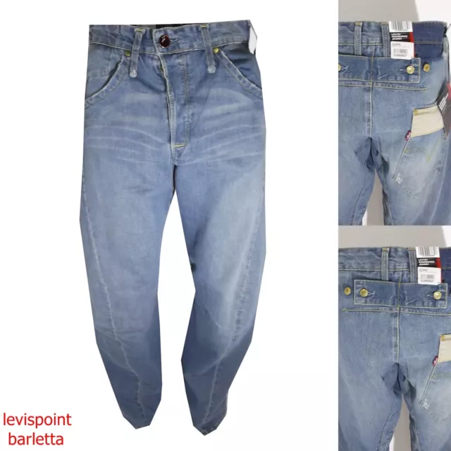 jeans levi's engineered 132  jeans largo ip hop rap azzurro lose taglia W28 W30