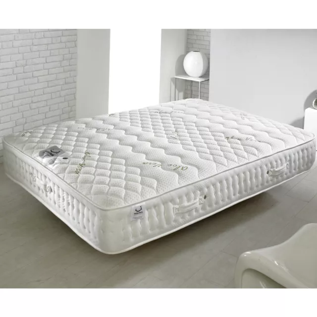 Pocket Sprung Mattress, Aloe Vera 1500 Memory and Reflex Foam Medium - 6 Sizes 2