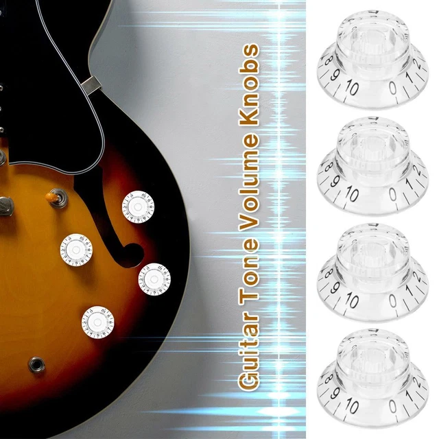 TUNING SWITCH BUCKET Shape Knob Electric Guitar Speed Control For Les ...
