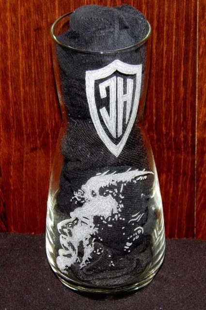 Grande carafe gravée à la mainJohnny Hallyday