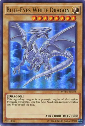 Yugioh! 1x Blue-Eyes White Dragon - MVP1-EN055 - Ultra Rare - Unlimited Edition