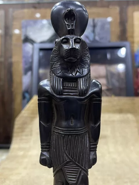 Ancient Egyptian Sekhmet Goddess, Goddess Sekhmet statue made from resin basalt