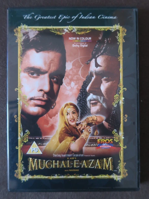MUGHAL-E-AZAM COLOR Classic Bollywood Movie-EROS-DVD orig. w.subt ...