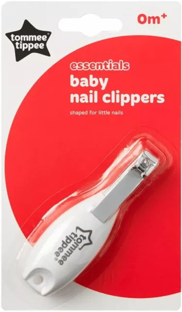 Tommee Tippee Essentials Baby Nail Clippers, Rounded Edges and Moulded...