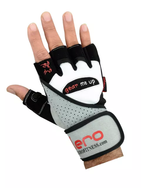 Islero Fitness Levantamiento de Pesas Guantes Gimnasio Correas Gel Muñequera 2