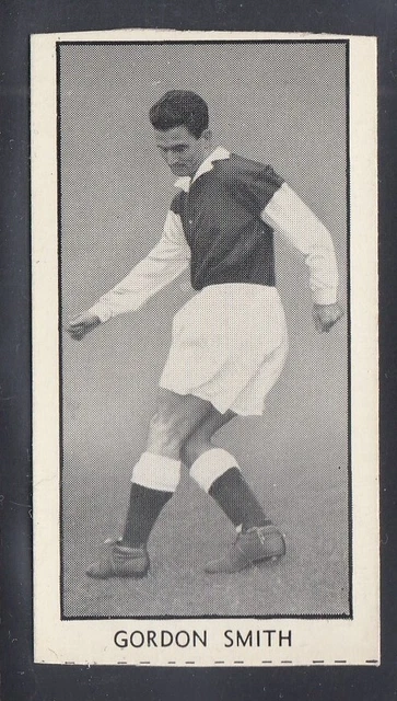 1956 D C Thomson Wizard Famous Footballers set 24 #17 Gordon Smith, Hibernian