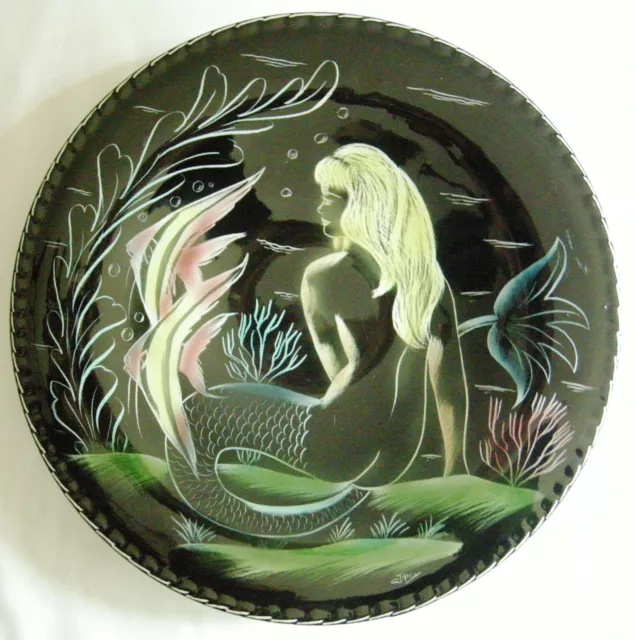 Grand Plat Decoratif Ceramique Kerina Monaco Decor Sirene Jany